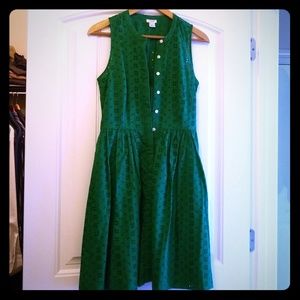 J. Crew Factory eyelet shirt dress 2018